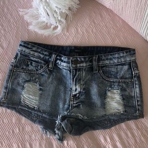 Forever 21 Low Rise Denim Shorts